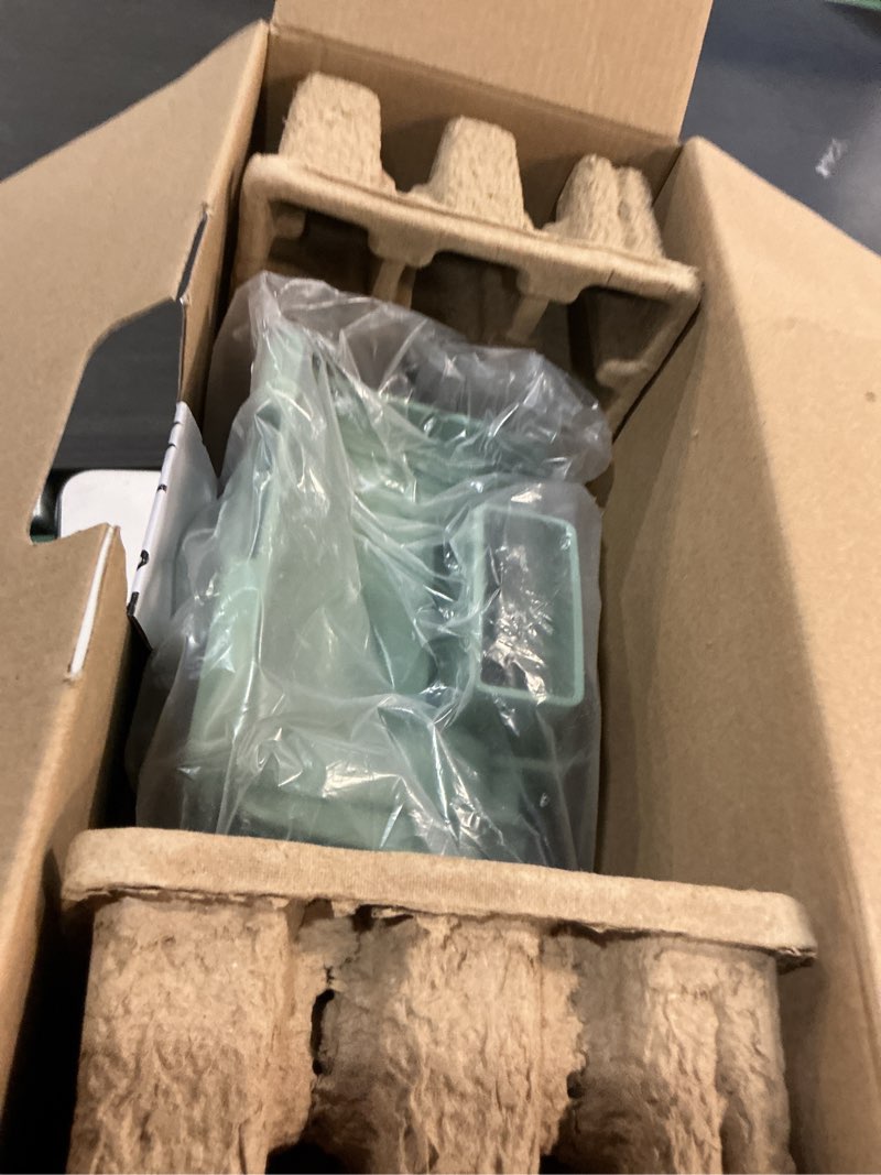 Condition photo showing Good Condition for bella Make & Take Electric Skillet, Fits-anywhere™ kitchenware, EverGood™ Ceramic Coating, Adjustable Temperature & Dishwasher-Safe Tempered Glass Lid, Cast Aluminum Base, 1200 Watt, Seaglass