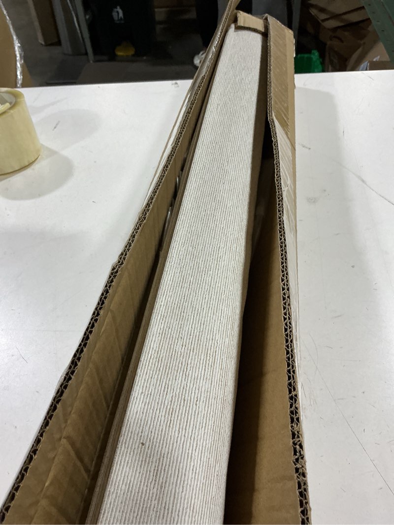Condition photo showing Good Condition for 100% blackout cordless roman shades for indoor windows & french doors, 34 1/4" w × 48" h - blackout - beige blackout - beige 34 1/4" w × 48" h