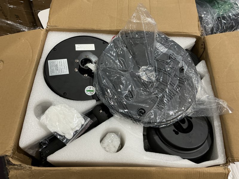 Condition photo showing Good Condition for nkpu 52 inch farmhouse crystal ceiling fans with lights and remote, chandelier industrial ceiling fan with dual 8 blades, 6 speed reversible motor, timing, black ceiling fan for living room bedroom black-288