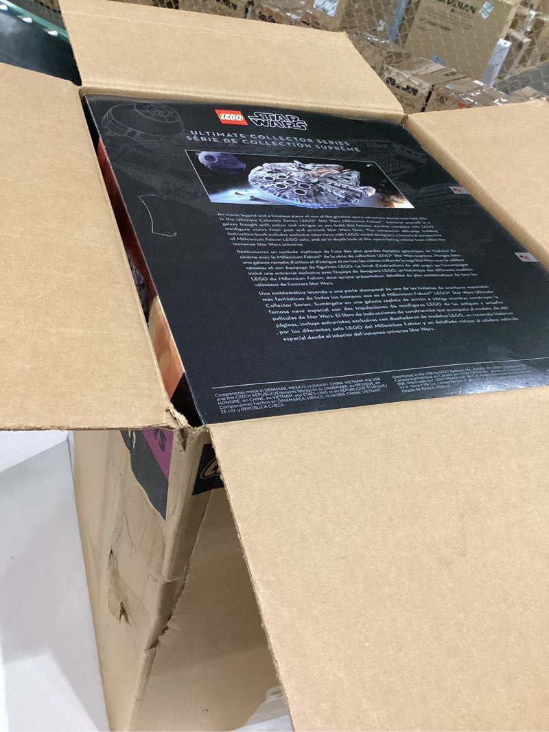 Condition photo showing Good Condition for lego star wars millennium falcon - building set for adults, ages 16+ - gift for birthday - movie collectible model kit - display in home or office - 75192