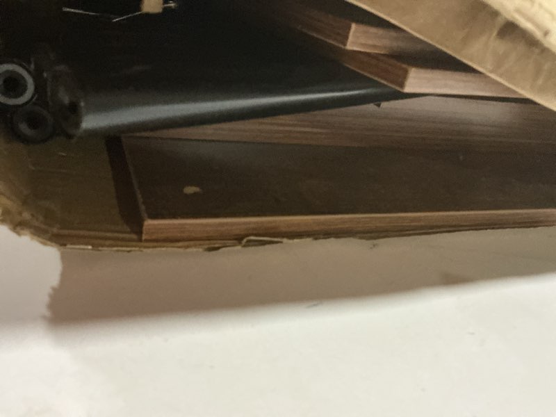 Condition photo showing As Is for Plant Stand Indoor 5-Tier Metal Wood Plant Shelf for Multiple Flower Pots Corner Tall Flower Holders for Living Room Balcony Bedroom, Black 5-Tier Black