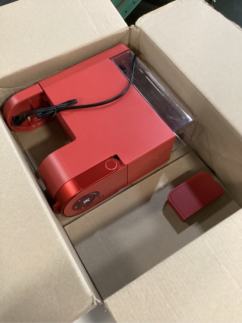 Condition photo showing As Is for Keurig K- Slim Single Serve K-Cup Pod Coffee Maker, with 3 Brew Sizes, Multistream Technology, 46oz Removable Reservoir, Scarlet Red