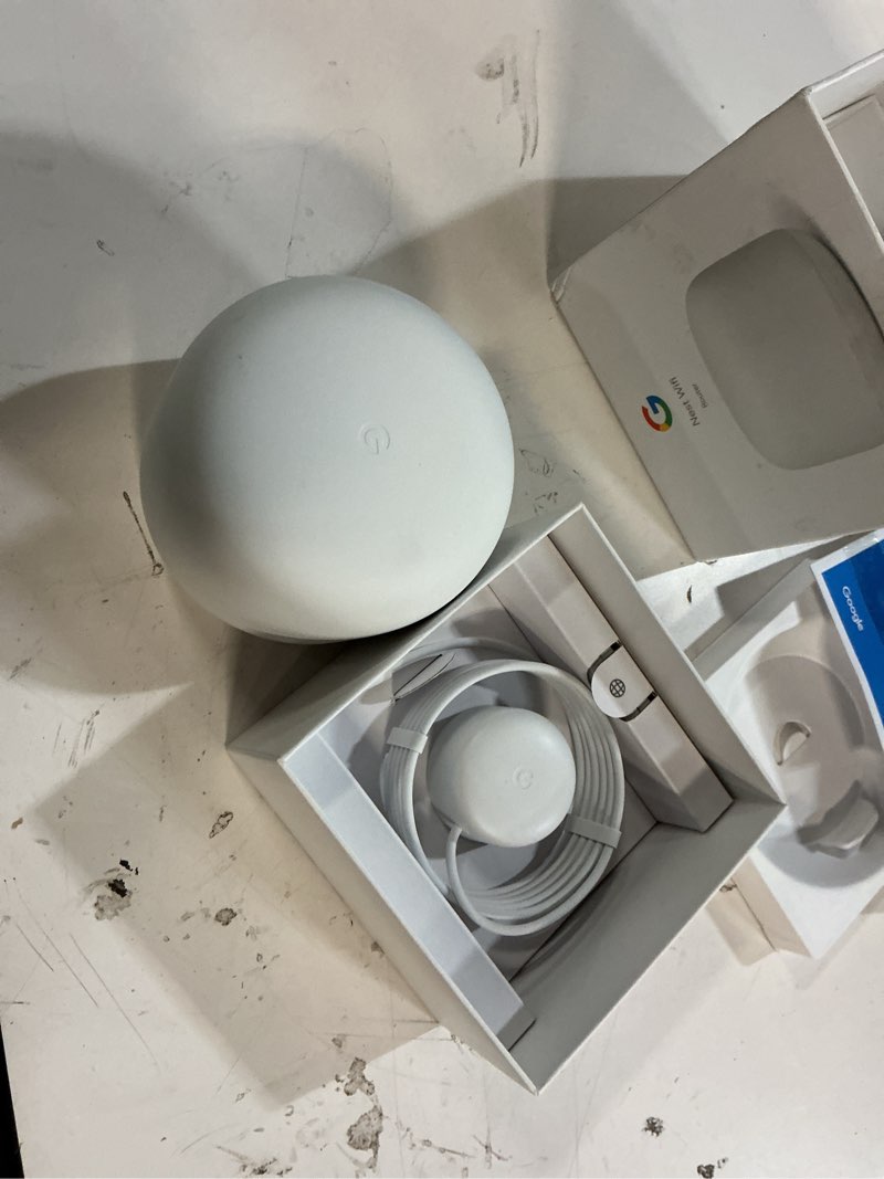 Condition photo showing Good Condition for google nest wifi - home wi-fi system - wi-fi extender - mesh router for wireless internet - 2 pack router only two pack