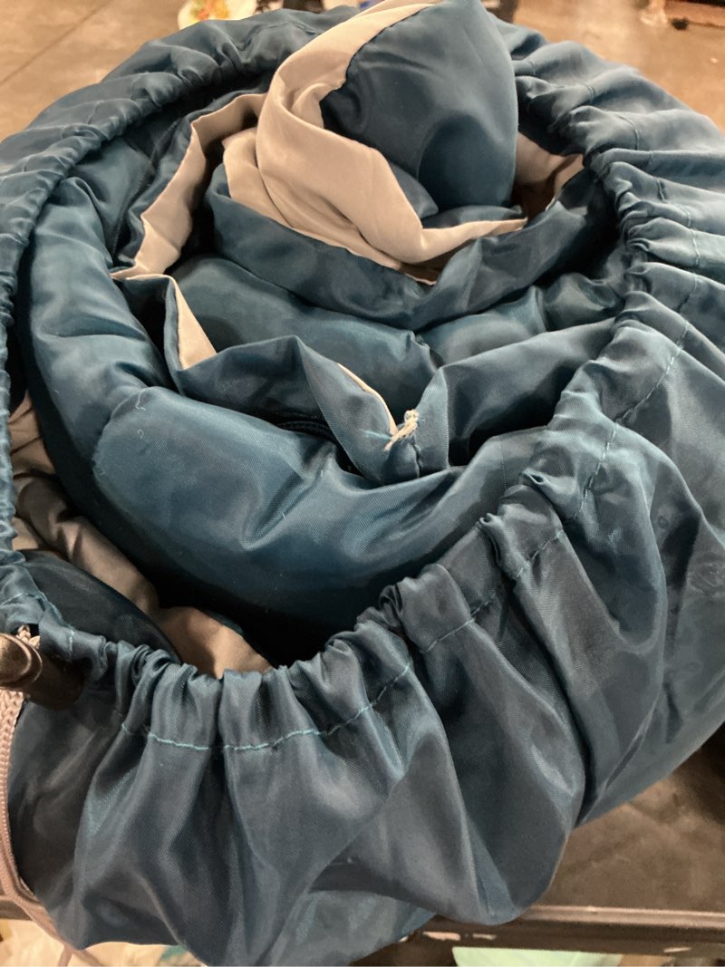 Condition photo showing Good Condition for ozark trail 35°f cool weather rectangular sleeping bag with recycled polyester and zip shield