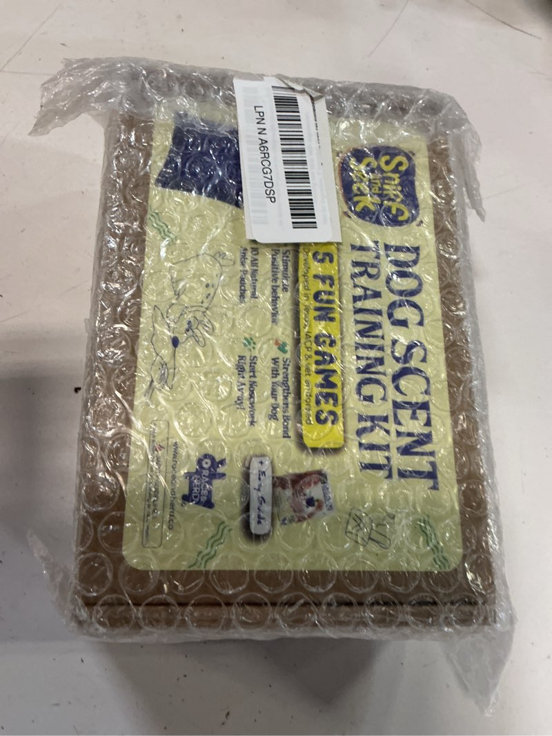 Condition photo showing Good Condition for Race&Herd Original Dog Scent Training Kit, Scent Work Training Kit for Dogs - Nosework for Dog Mental Stimulation Agility Training Equipment for Dogs, Brain Games Smell Training Kit for Loss of Smell Blue - 10 Pack Box