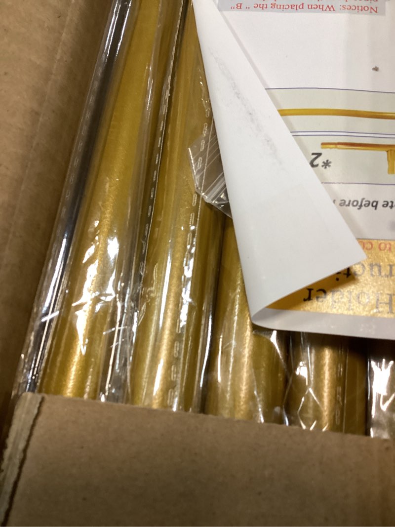 Condition photo showing New/Like New for nisoger wedding welcome sign stand, 68”x31”x 20” heavy duty easel stand for sign with 4 leather strap, welcome to our wedding sign holder, metal floor standing easels for signs, poster, gold