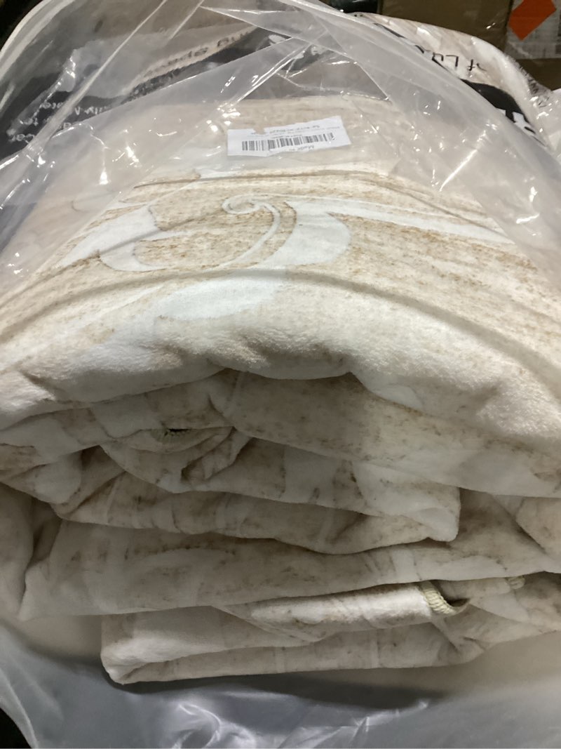 Condition photo showing Good Condition for soalmost 9x12 washable area rugs for living room, vintage floral non-slip low pile neutral rug soft throw large carpet for dining room bedroom farmhouse home office (beige, 9'x12') beige 9' x 12' (rectangular)