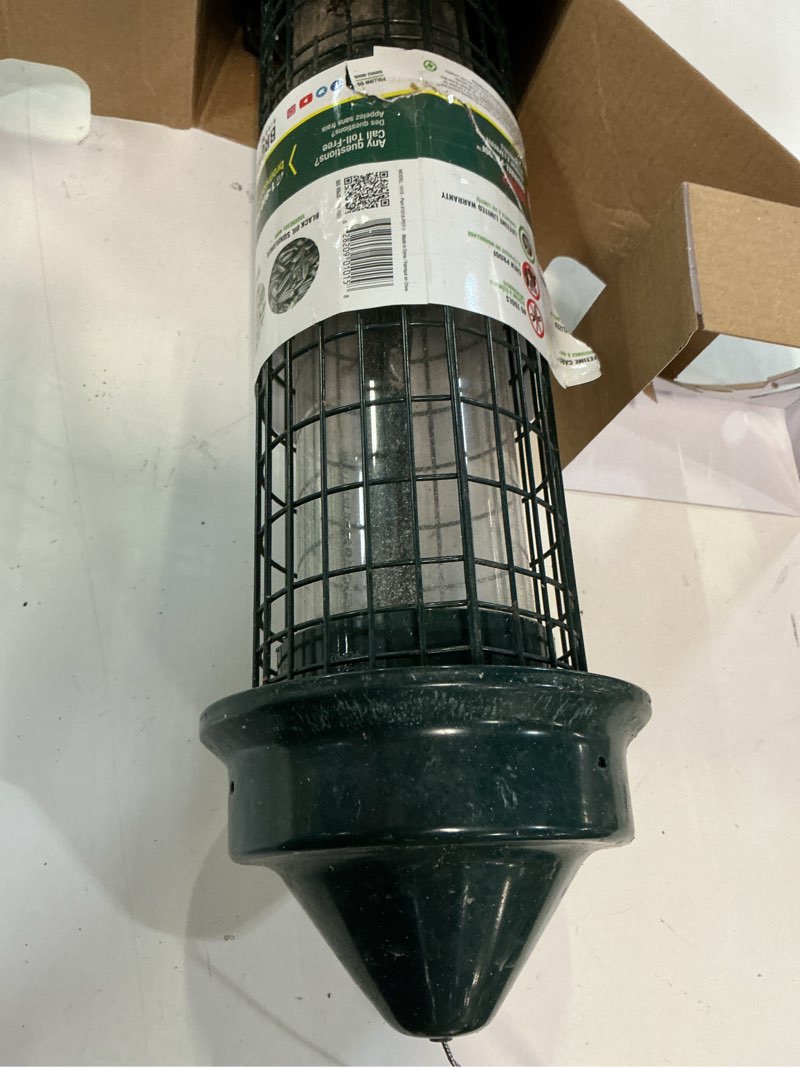 Condition photo showing As Is for squirrel buster classic squirrel-proof bird feeder w/4 feeding ports, 2.4-pound seed capacity