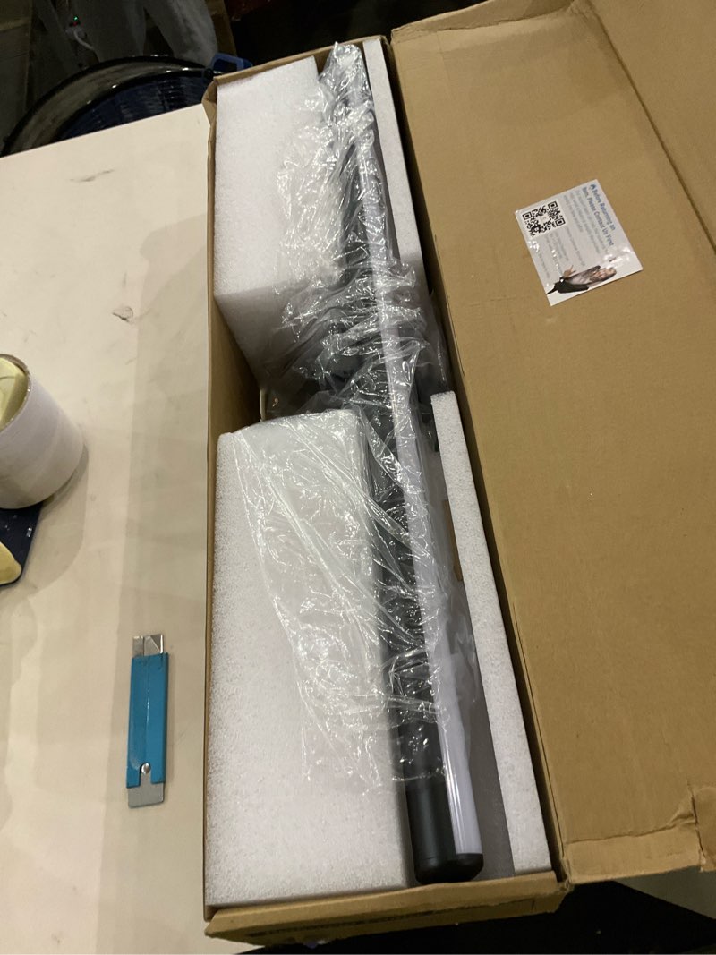 Condition photo showing As Is for Sailstar Upgraded Bathroom Light Fixtures 23 inch Rotatable, Dimmable 15W 5CCT 1500LM IP44 Modern Bathroom Vanity Light Over Mirror, Built-in Dimmer, Black Vanity Lights for Cabinets Mirror Upgraded Matte Black