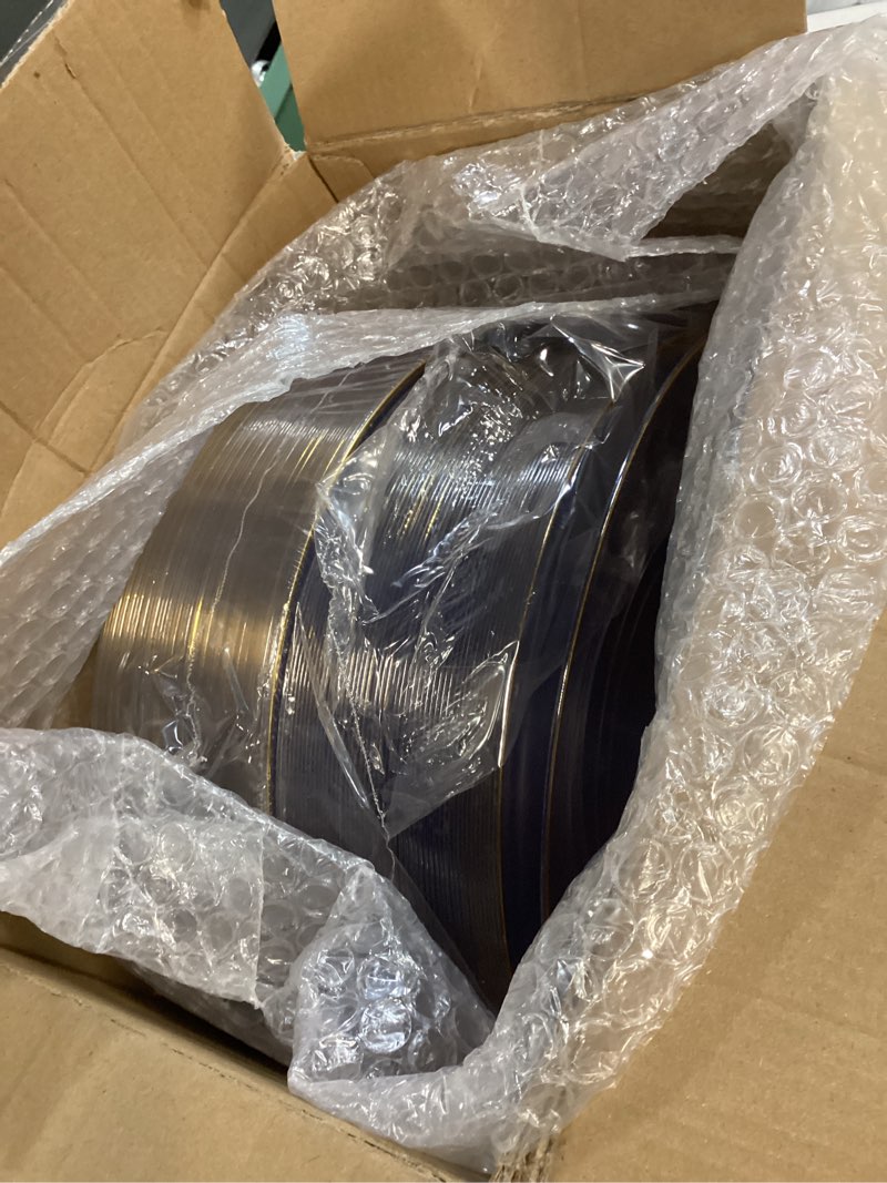 Condition photo showing Good Condition for nervure 100 pieces clear and gold plastic plates - 10.25inch gold dinner plate - heavyweight clear disposable plates ideal for party & wedding 10.25inch clear