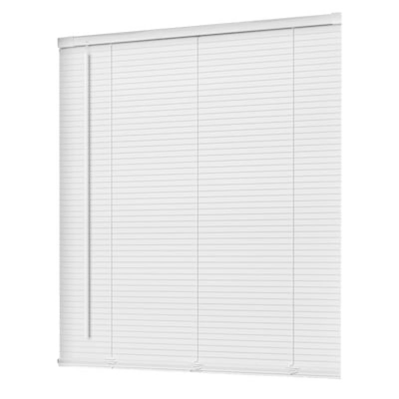 Etokfoks Cordless Mini Blinds with L Shaped Blades 1 Inch Vinyl Blinds for Indoor Windows Fits