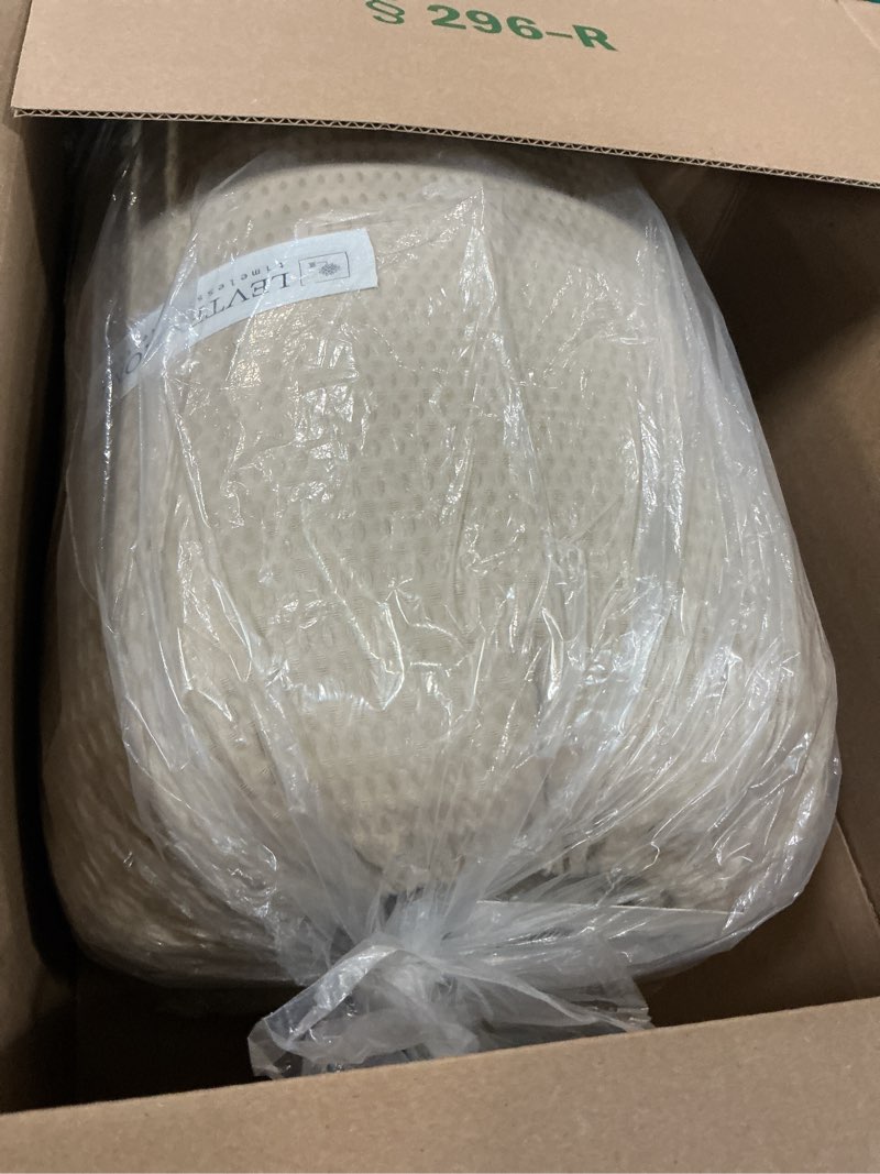 Condition photo showing Good Condition for levtex home cloud waffle full/queen comforter set (90x94in) with 2 pillow shams (26x20in) - solid waffle cotton texture - taupe - 100% cotton full/queen size comforter set - soft, pre-washed full/queen comforter taupe