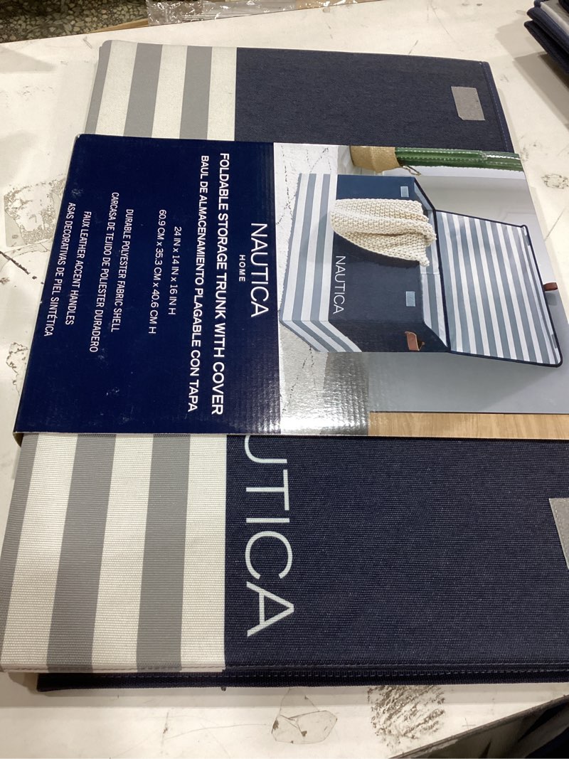 Condition photo showing Good Condition for nautica - laundry basket, large foldable hamper & storage bin with lid, closet organizers, home esse