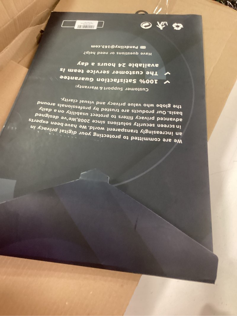 Condition photo showing Good Condition for [2 Pack] 24 Inch Computer Privacy Screen Filter for Monitor 16:9 Aspect Ratio, Eye Protection Anti Blue Light Privacy Shield and Anti-Glare Protector, 24inch Removable Anti-Scratch 24in Protector Film 2 pcs for 24 Inch 16:9 Aspect