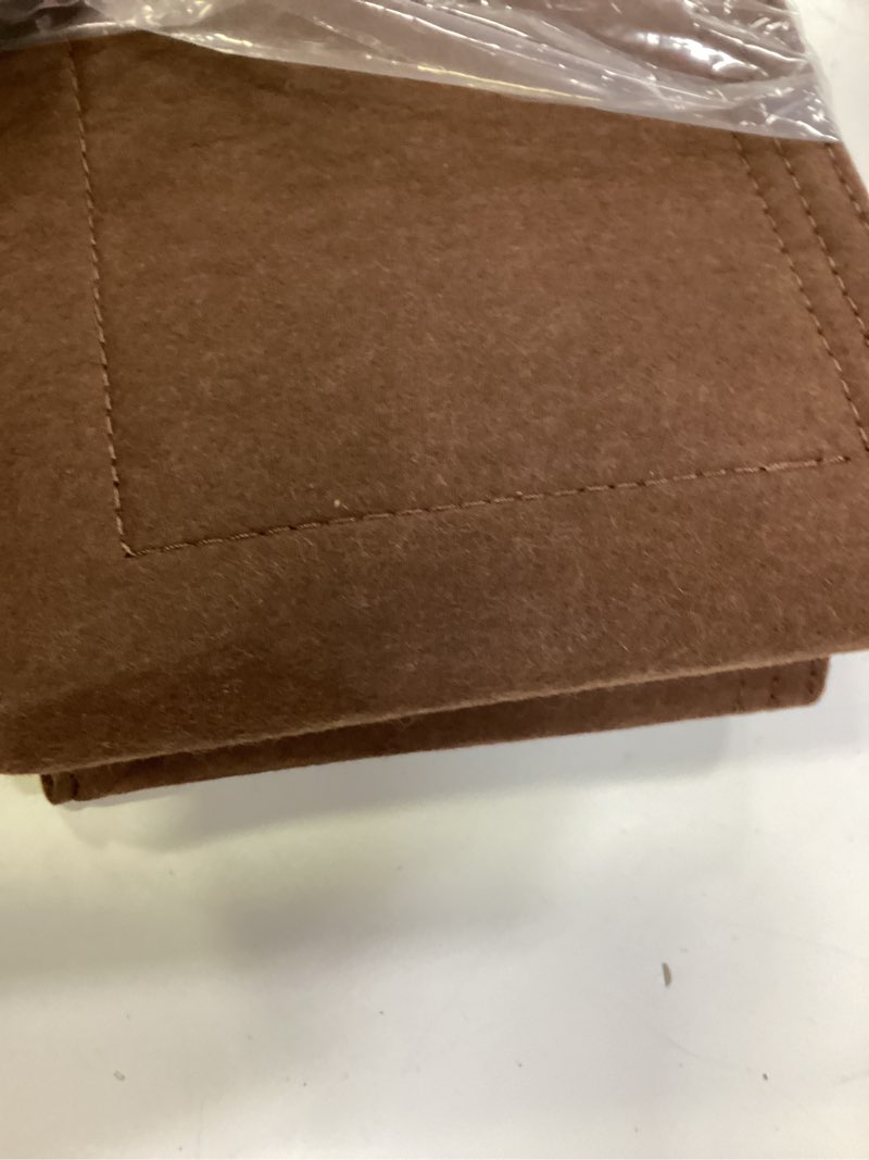 Condition photo showing Good Condition for loukaycci purse organizer inserts for speedy 30 felt purse inserts handbag and tote bag neverful organizer insert (brown new,large) large brown new