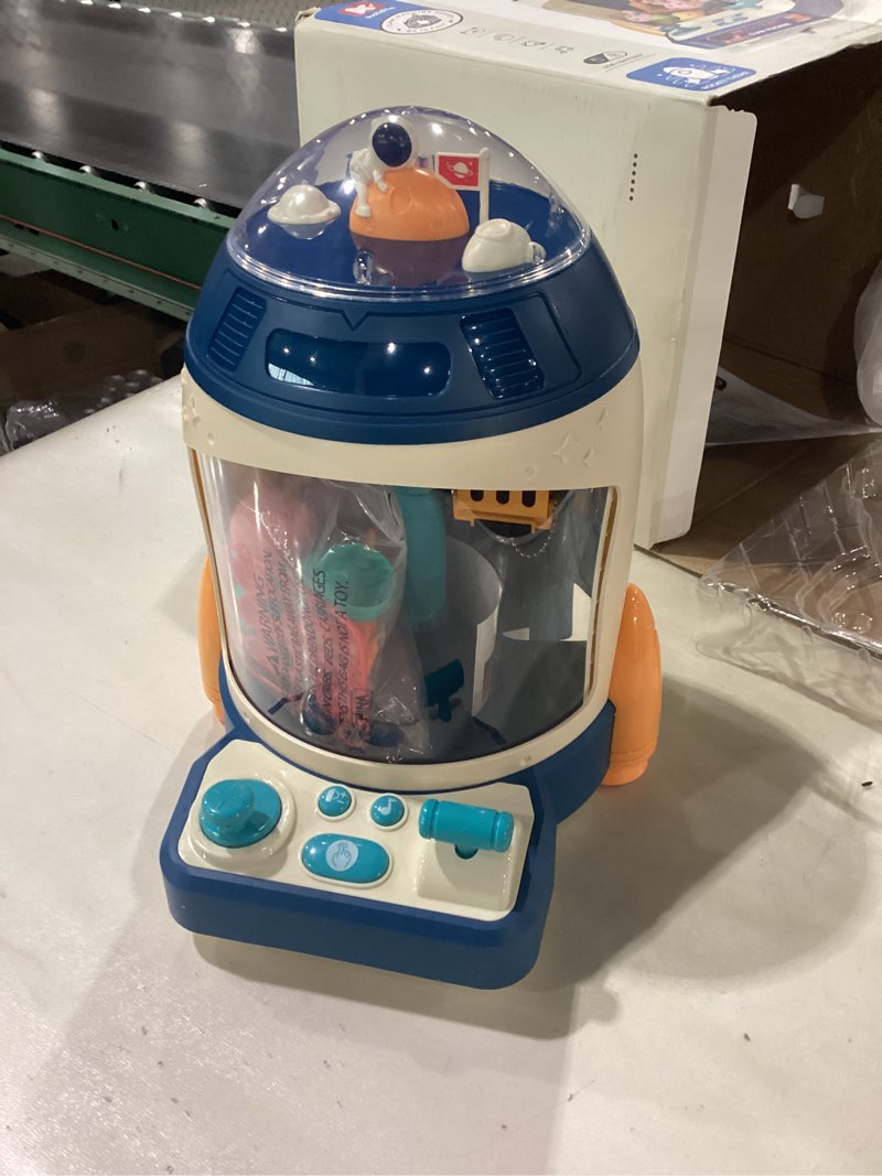 claw machine for kids, kids toy rocket mini vending machine,cute plush doll, for teen boys and girls, birthday gifts for 6-10 years old boys and girls