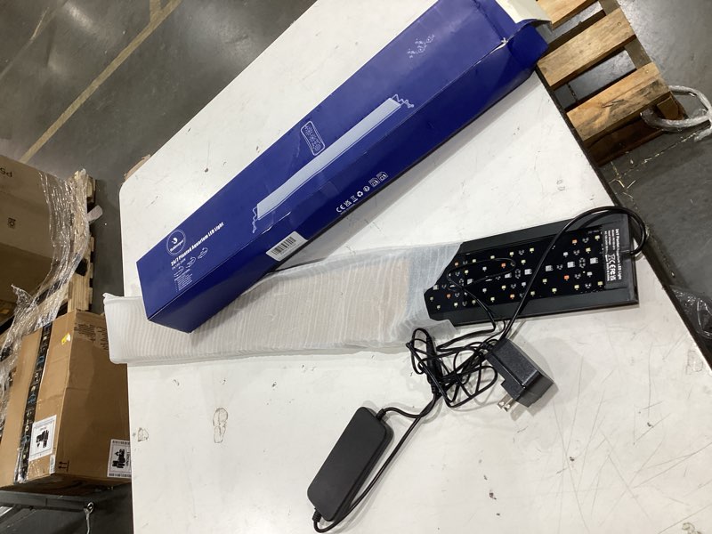Condition photo showing Good Condition for fishkeeper led aquarium light, 24/7 mode fish tank light with one touch | full spectrum aquarium light for plant, ip68 waterproof, adjustable 10 brightness 10 colors 6 timer, for 24-30 inch tank for 24-30 inch fish tank