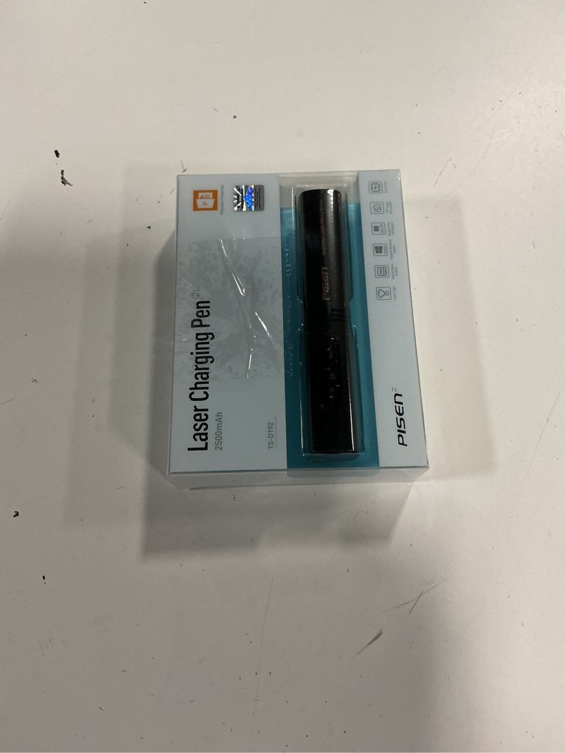Condition photo showing New/Like New for pisen rechargeable wireless presenter laser pointer & 2500mah power bank (2.4ghz remote control pen) (color may vary ours is black)