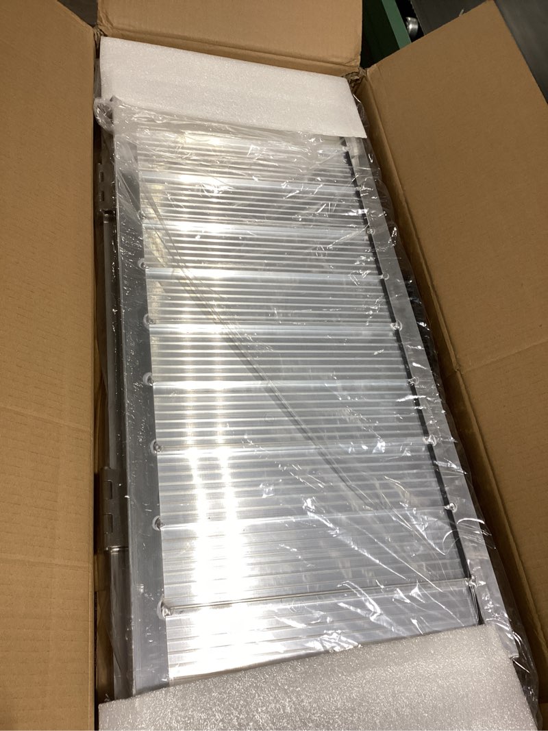 Condition photo showing Good Condition for 3ft foldable wheelchair ramp portable | lightweight aluminum folding ramp with non-slip, 600lbs capacity for steps, low curbs, doorway & threshold, use with walker, mobility scooter or cart 3ft(height 3-9 inch)