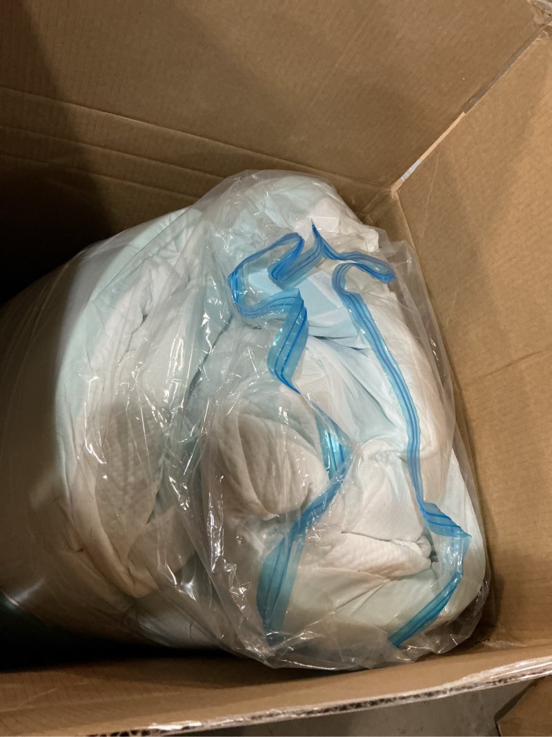 Condition photo showing As Is for ELEMUSE 3 Inch Cooling Memory Foam Mattress Topper Queen, 2 Inch Pressure-Relieving Memory Foam and 1 Inch Thick Soft Viscose Made from Bamboo Pillow Top for Hot Sleepers, Removable & Washable Cover Queen Plush Support(white)