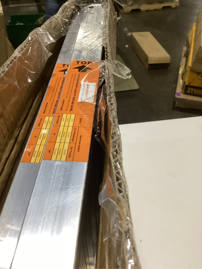 Condition photo showing Good Condition for FACHNUO 2 Feet Portable Wheelchair Ramp, Non-Skid Aluminum Handicap Ramps with Handle, Folding Threshold Wheel Chair Ramp for Home Steps, Stairs, Entry, Threshold, Doorways, Scooter, 800LBS Capacity
