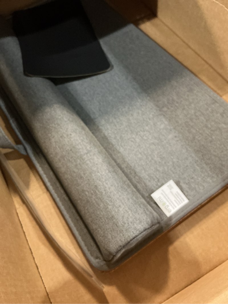 Condition photo showing Good Condition for lap desk with soft cushion and wrist rest – portable laptop desk for bed, couch & home office, removable mouse pad & anti-slip strip for 17 inch laptop (large, wood pattern)