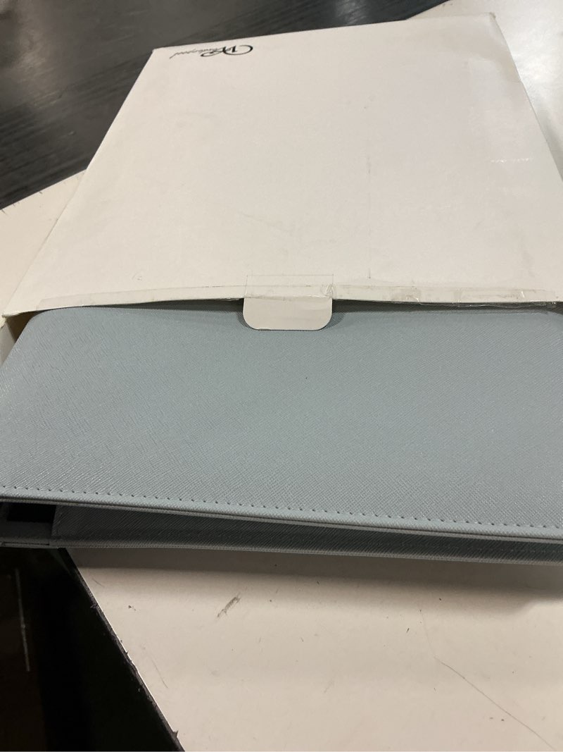 Condition photo showing New/Like New for wonderpool a4 pu leather ring holder writing portfolio multi document case with removable binder clipboard and functional pocket for organizer office travel school (gainsboro)