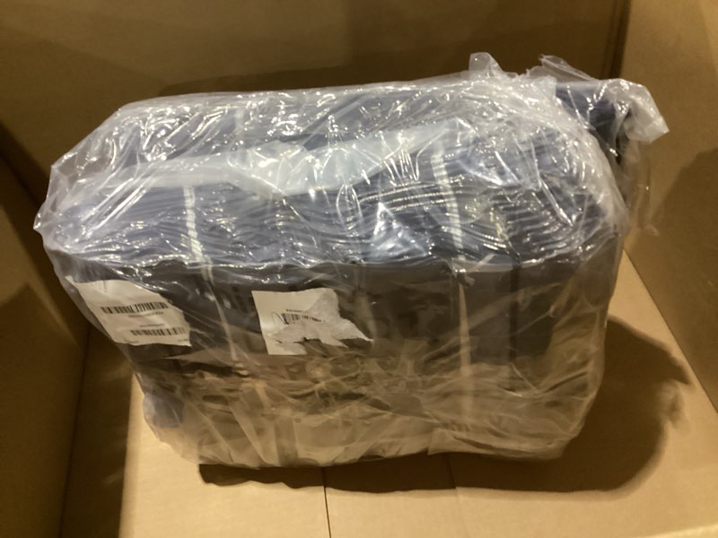 Condition photo showing New/Like New for Windyun 200 Pcs Reusable Tote Bag Bulk 8 x 4 x 10 Inch Non Woven Shopping Bag with Handle Christmas Reusable Grocery Gift Tote (Navy Blue) Navy Blue 200