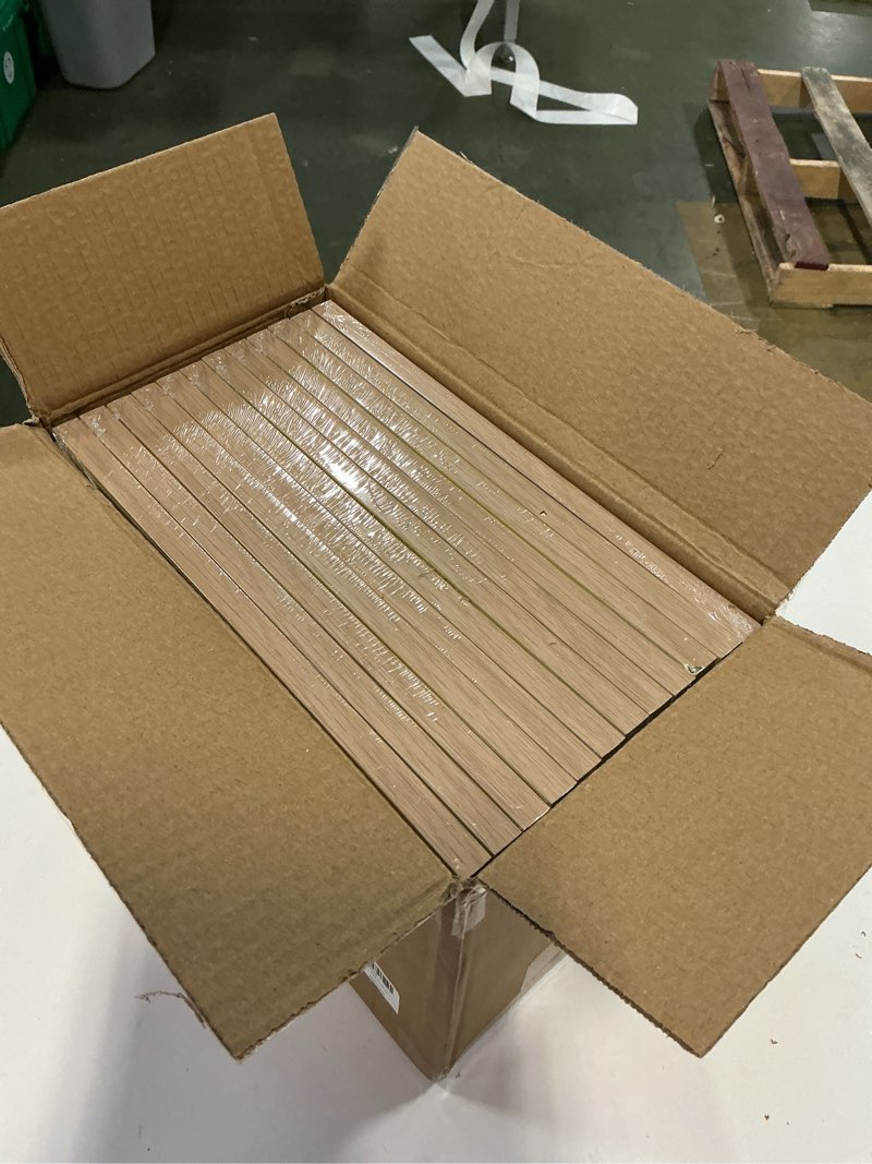 Condition photo showing New/Like New for 8x10 inch Picture Frame, 8x10 Photo Frames with 5x7 Removable Mat - High Definition Plexiglass - Vertical and Horizontal Display - Wall Hanging Frame - Oak Color, 12 Pack 8x10, 12P Oak