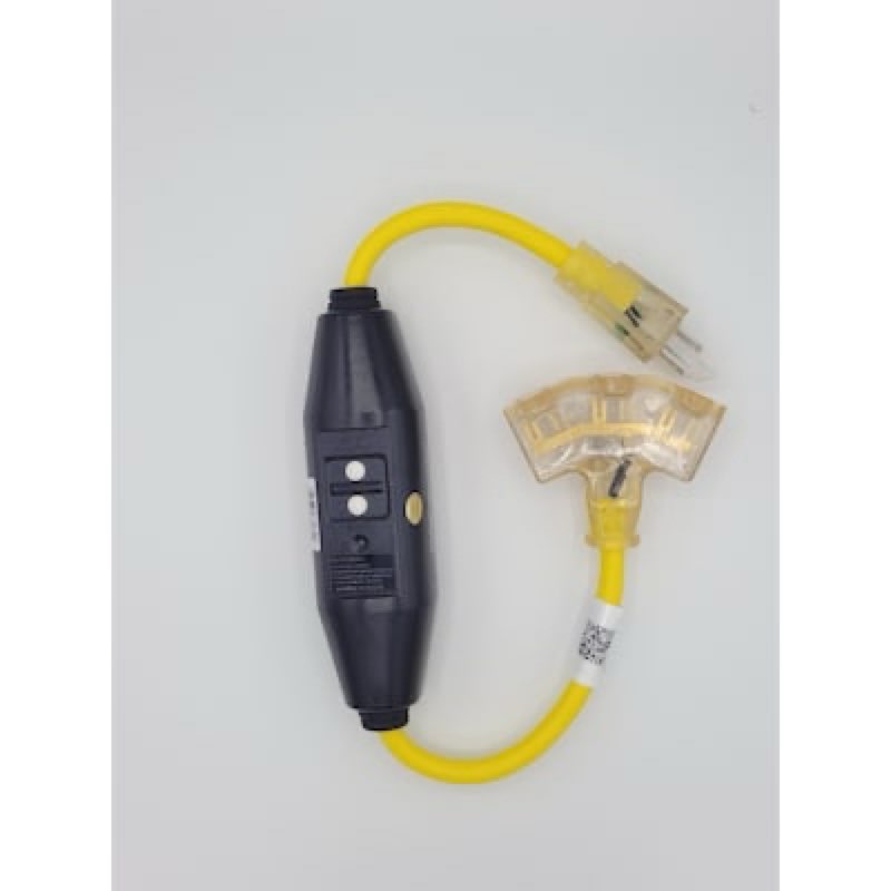 Tower Manufacturing 2-ft 12 / 3 Heavy Duty 3 Prong Yellow Indoor/Outdoor Extension Power