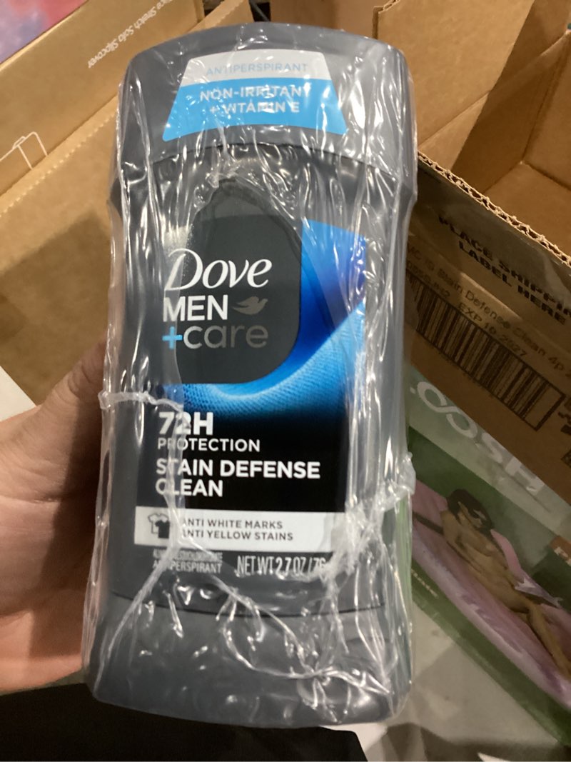 Condition photo showing New/Like New for DOVE MEN + CARE Antiperspirant Deodorant Stick Clean Comfort Twin Pack 72-Hour Sweat & Odor Protection Antiperspirant for Men With 1/4 Moisturizing Cream 2.7 oz