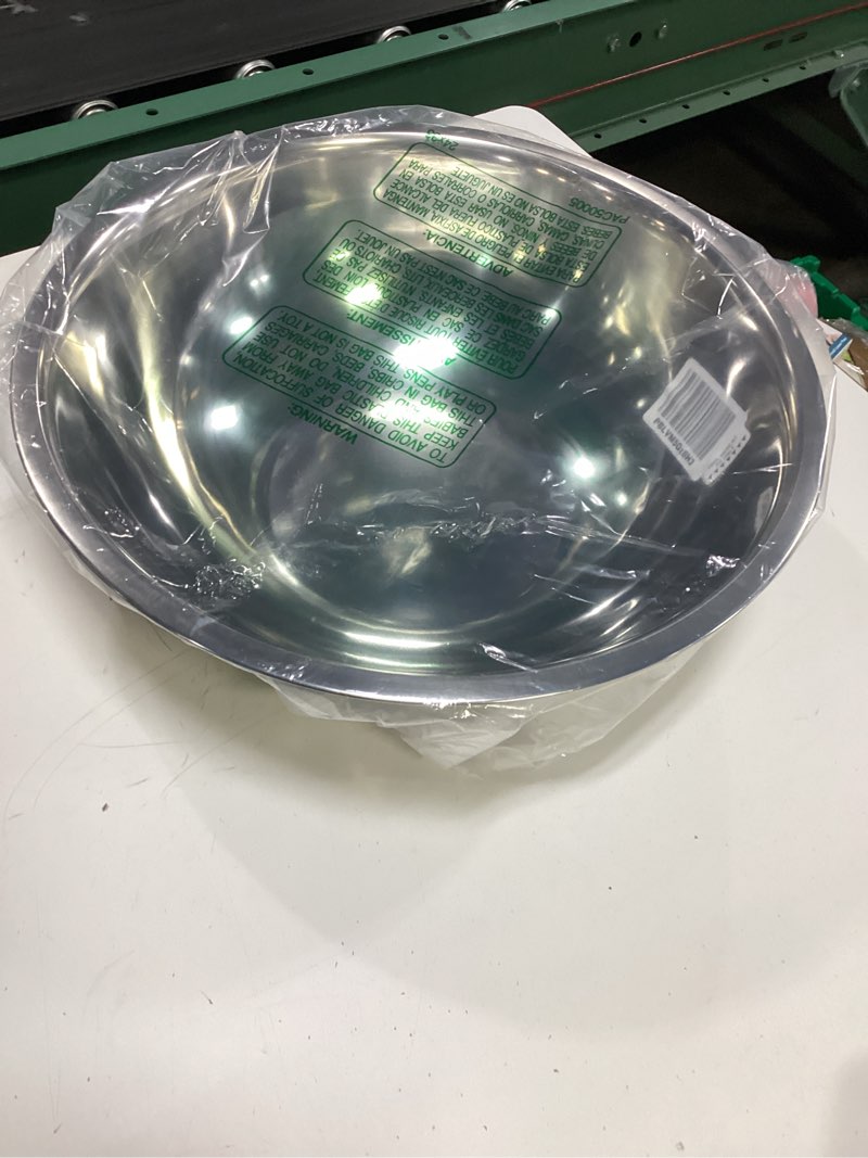 Condition photo showing Good Condition for winco 16 quart heavy-duty stainless steel mixing bowl 16 quart economy
