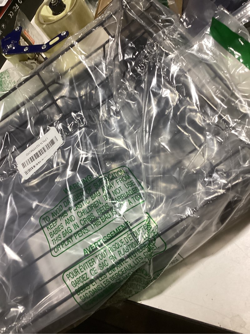 Condition photo showing Good Condition for stainless steel dish drying rack for kitchen counter, sink organization and storage essentials with silverware & utensil holder, home and apartment decor, 12''w x 15.5''l, black black standard - 12"w x 15.5"l