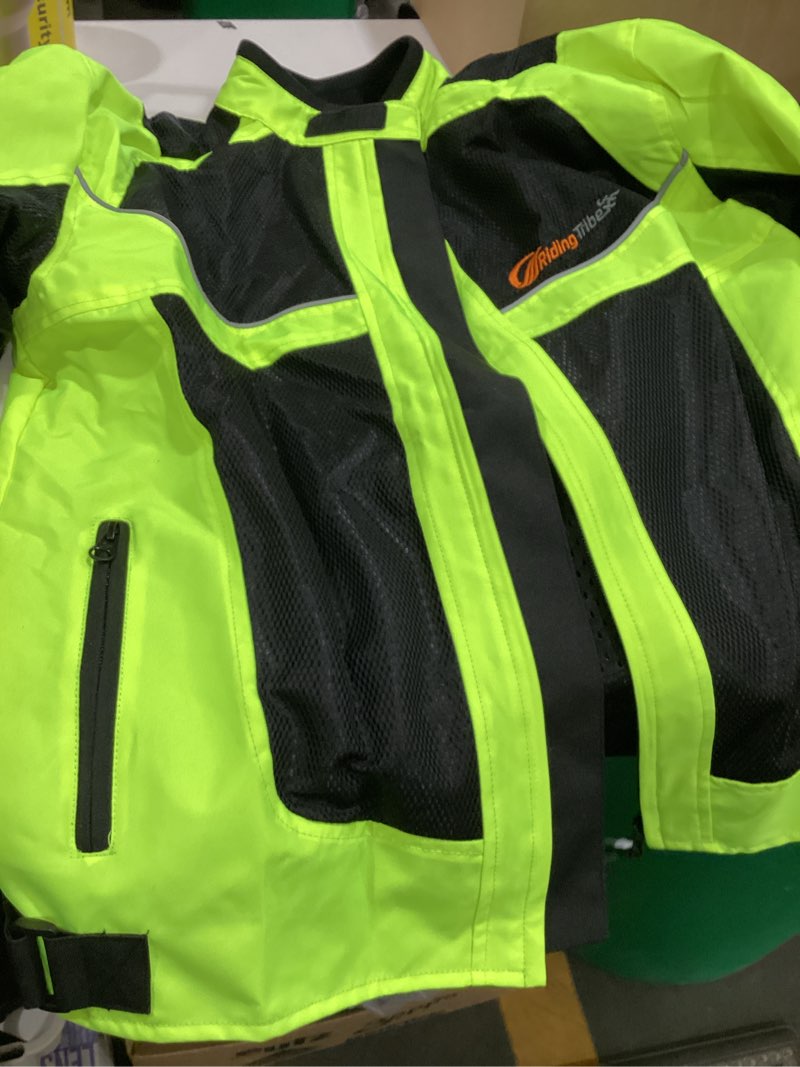 Condition photo showing Good Condition for riding tribe reflective motorcycle jacket with removable protection breathable waterproof high visibility night
