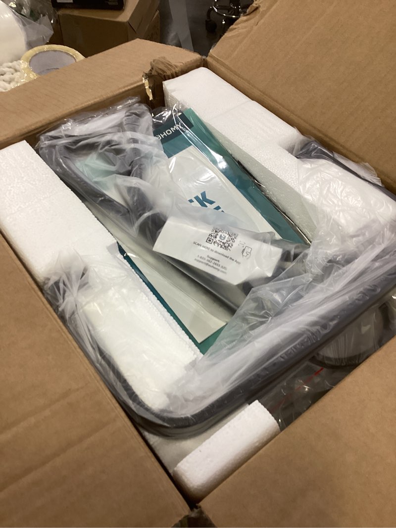 Condition photo showing Good Condition for EUHOMY Ice Maker Countertop, Portable Ice Machine with Carry Handle, 26.5lbs Per Day, 9 Cubes in 6 Mins, Auto-Cleaning, with Basket and Scoop, for Home, Kitchen, Camping, RV (Silver) Stainless Steel Silver 26.5lbs/day