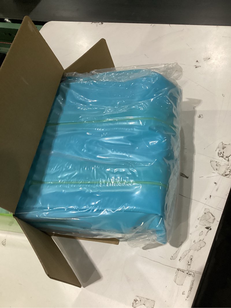 Condition photo showing New/Like New for SLOOSH Inflatable Tanning Pool Lounger Float, 85" x 57" Extra Large Pool Floats Adult with Pillow, 4 in 1 Suntan Tub Raft Floatie,Sunbathing Bed Lounge for Water Blow Up Ball Pit, XL-Blue Green Blue Green X-Large