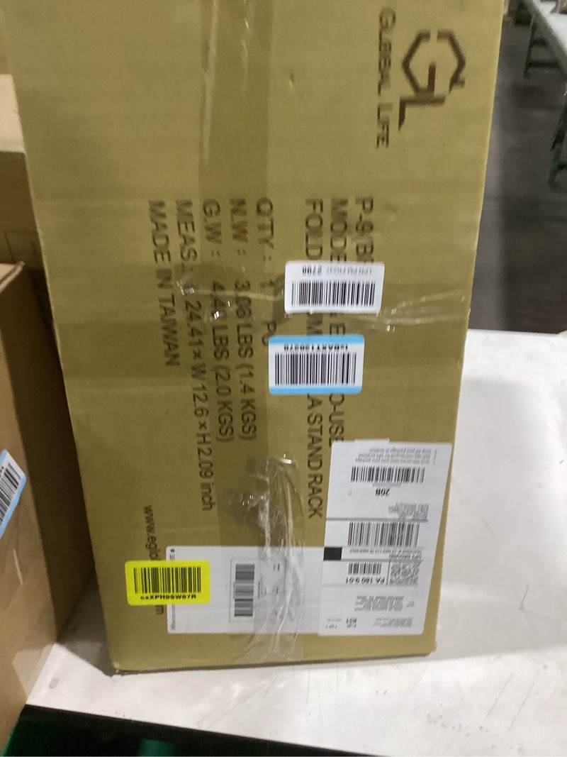 Condition photo showing New/Like New for Folding Umbrella Storage Stand Rack Holder Organizer Bin for Entryway Home Commercial Office Décor with Drip Tray L12.60 x W12.01 x H20.08 inch