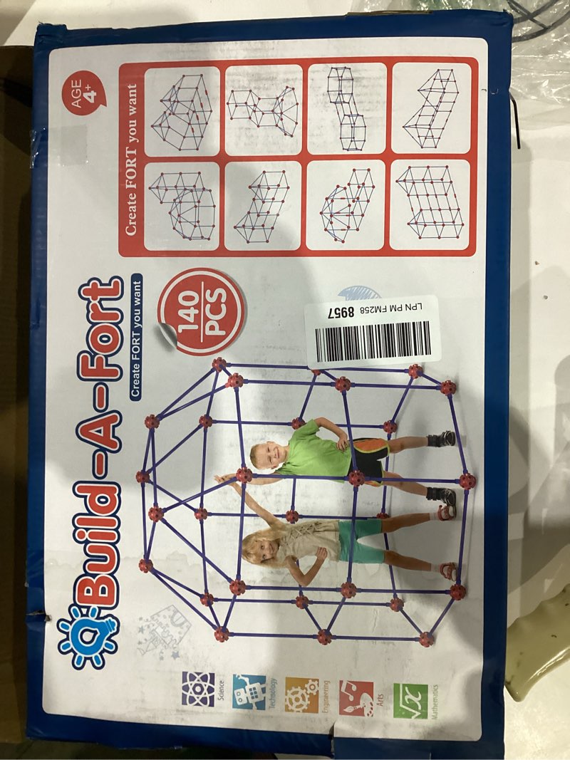 Condition photo showing As Is for V-Opitos Fort Building Kits for Kids, 140 PCS STEM Construction Toys, Christmas, Birthday Gifts for 4, 5, 6, 7, 8, 9, 10, 11, 12 Years Old Boys & Girls, Indoor & Outdoor Play Tent Activity