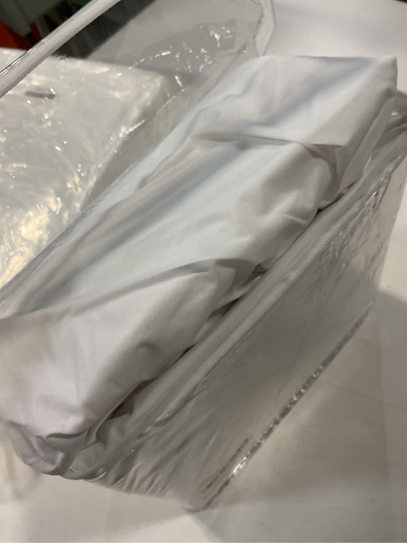 Condition photo showing Good Condition for linenspa zippered mattress encasement – queen size waterproof mattress protector – quiet cover & complete protection – dorm room essentials, white white queen