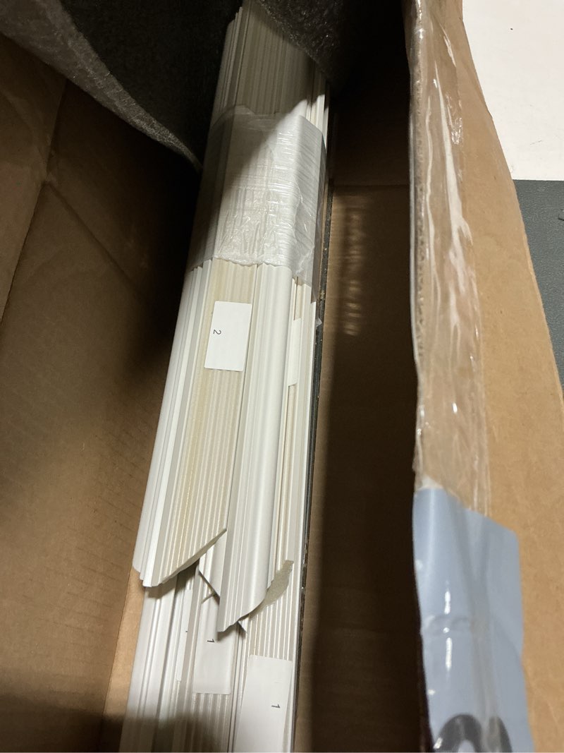 Condition photo showing As Is for birdeco premade wall molding kit, ready to assemble wainscoting panels, installed with glue, pre-cut molding trim for interrior wall, diy, (4 frames, not peel and stick)