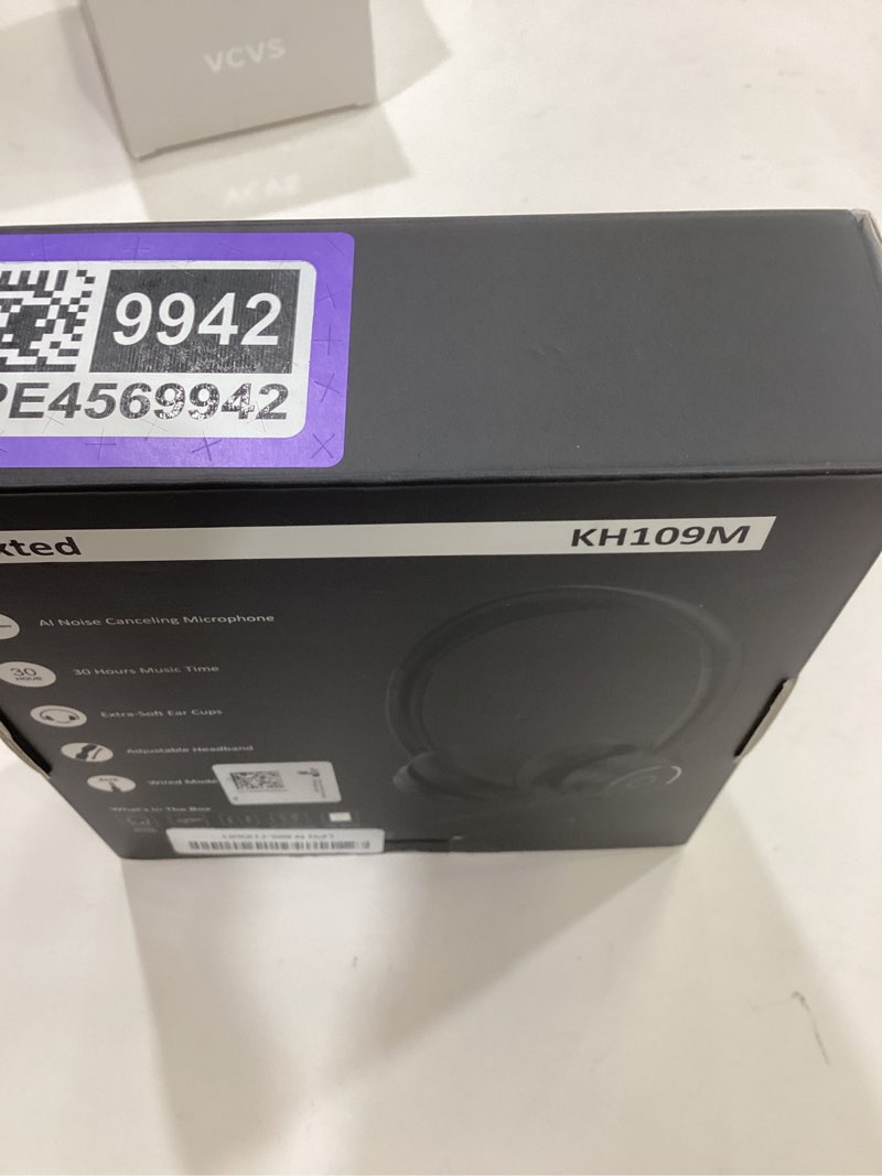 Condition photo showing New/Like New for (2026 Upgraded) Wireless Headset with Mic for Work, Bluetooth Headset with Noise Canceling Microphone, Wireless Headphones with Mic and USB Dongle and Mute, Fit for Computer/PC/Teams Black