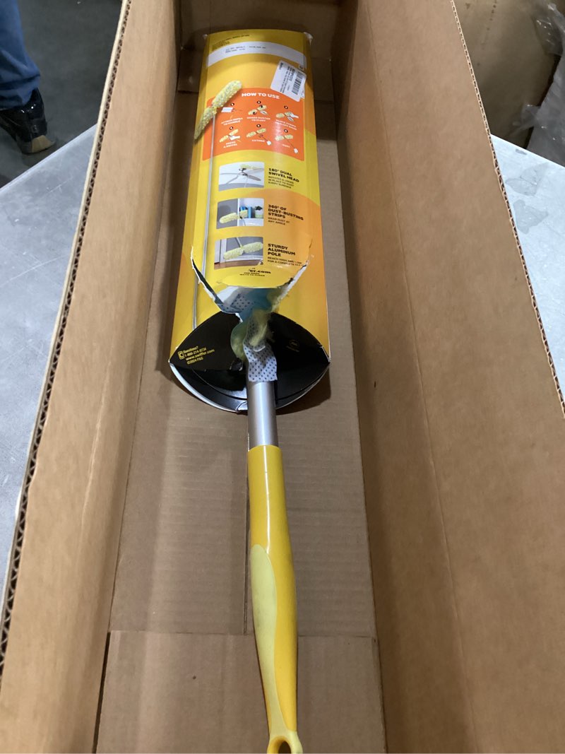 Condition photo showing Good Condition for swiffer duster kit with 6 ft super extendable handle, heavy duty starter kit with 8 refills
