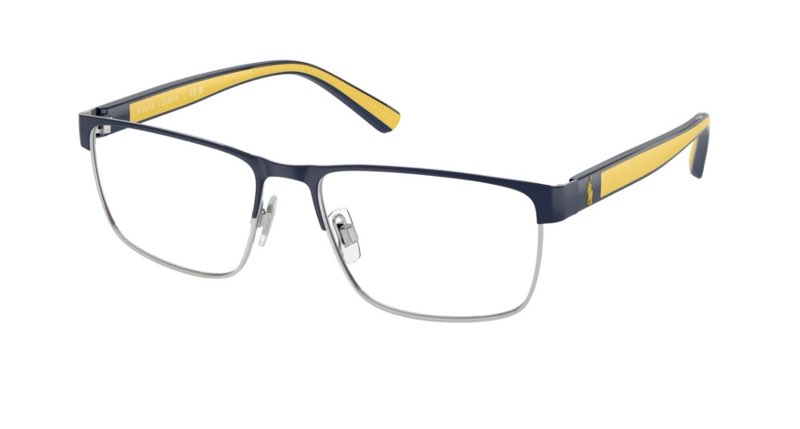 Polo 1229 Eyeglasses Navy Blue/Silver