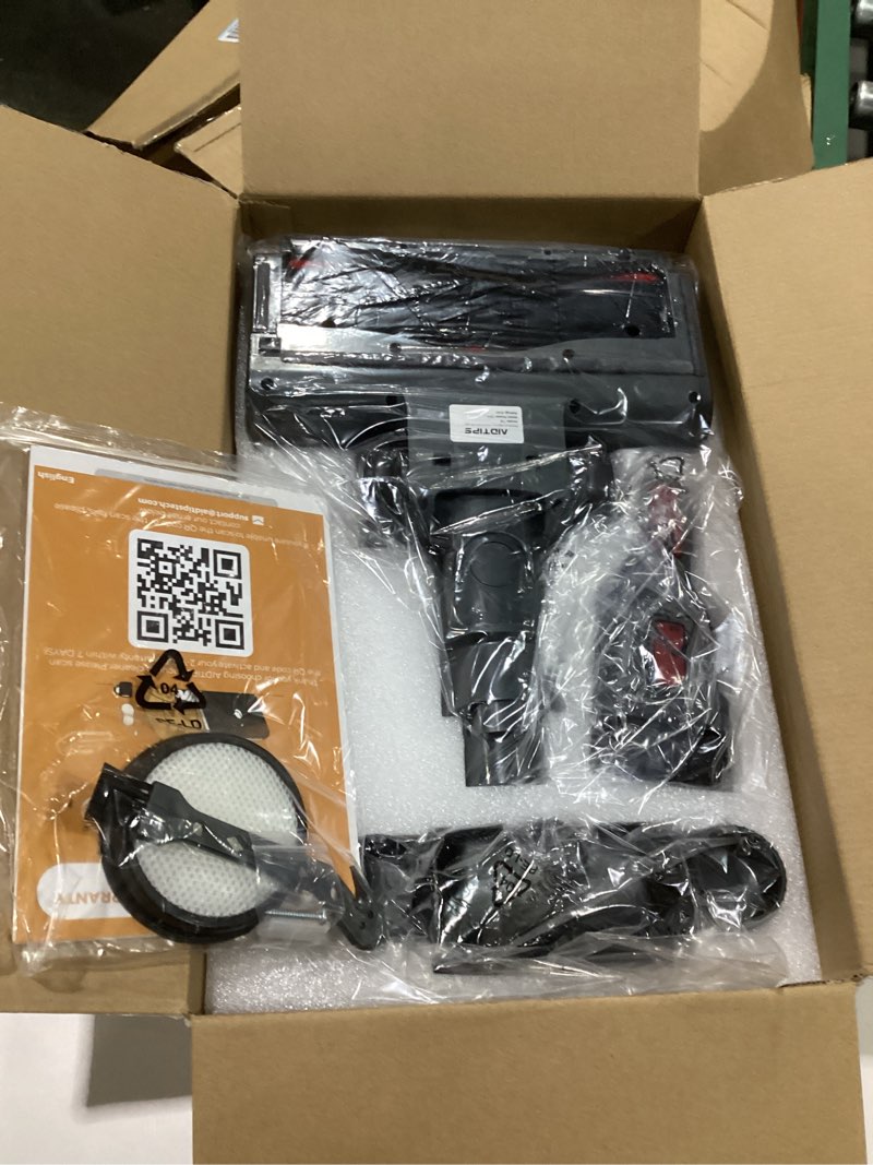 Condition photo showing Good Condition for cordless vacuum cleaner, 650w 55kpa 70mins vacuum cleaners for home, upgraded stick vacuum with extra mattress cleaning tool, self-standing, anti-tangled vacuum cordless for pet hair/floors/carpets blue, similar to stock photo, not tested