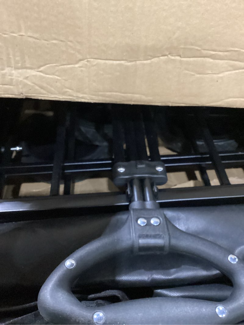 Condition photo showing New/Like New for YSSOA Heavy Duty Folding Portable Hand Cart with Removable Canopy, 8'' Wheels, Adjustable Handles and Double Fabric for Shopping, Picnic, Beach, Camping, Black X-Large (GLCARTGARD331BXL)