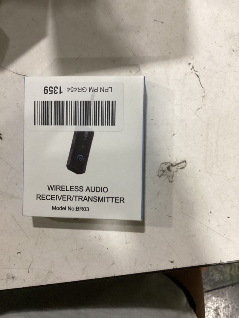 Condition photo showing New/Like New for 2026 airplane bluetooth 6.0 transmitter receiver for 2 airpods or headphones, airplane travel essentials 2-in-1 wireless bluetooth adapter, 3.5mm aux jack adapter on flight, tv, car stereo
