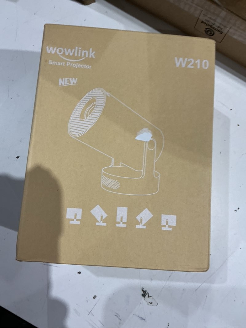 Condition photo showing New/Like New for [built-in apps & 2026 upgraded] mini projector with wifi 6 and bluetooth 5.4 support 4k 1080p auto keystone 180° rotatable projector portable compatibile with hdmi/tv stick/memory stick/laptop, black