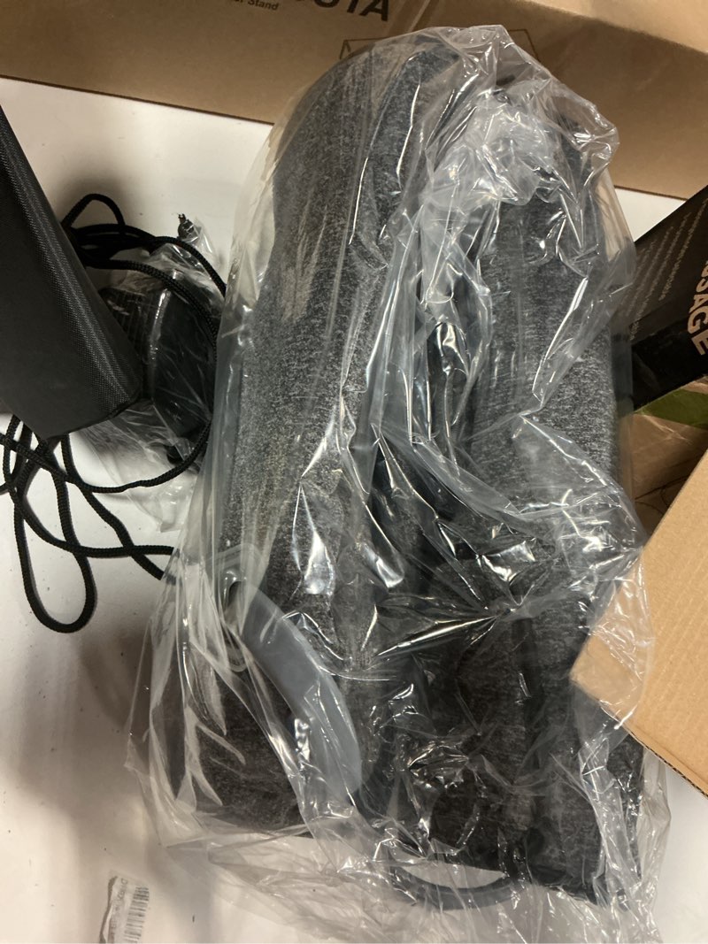 Condition photo showing New/Like New for air compression leg massager with heat : foot and calf massager for circulation and pain relief - 9 intensity, 4 modes, 3 heating, vibration, for sitting/standing jobs & home use