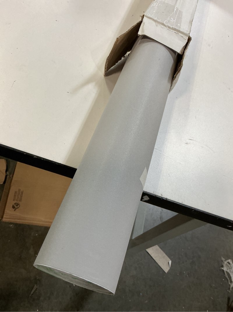 Condition photo showing Good Condition for fuku mon 24"x394" grey wallpaper matte solid gray contact paper self-adhesive peel and stick thick removable texture wallpaper for bedroom cabinets livingroom(ligth gray) ligth gray 24" x 394"
