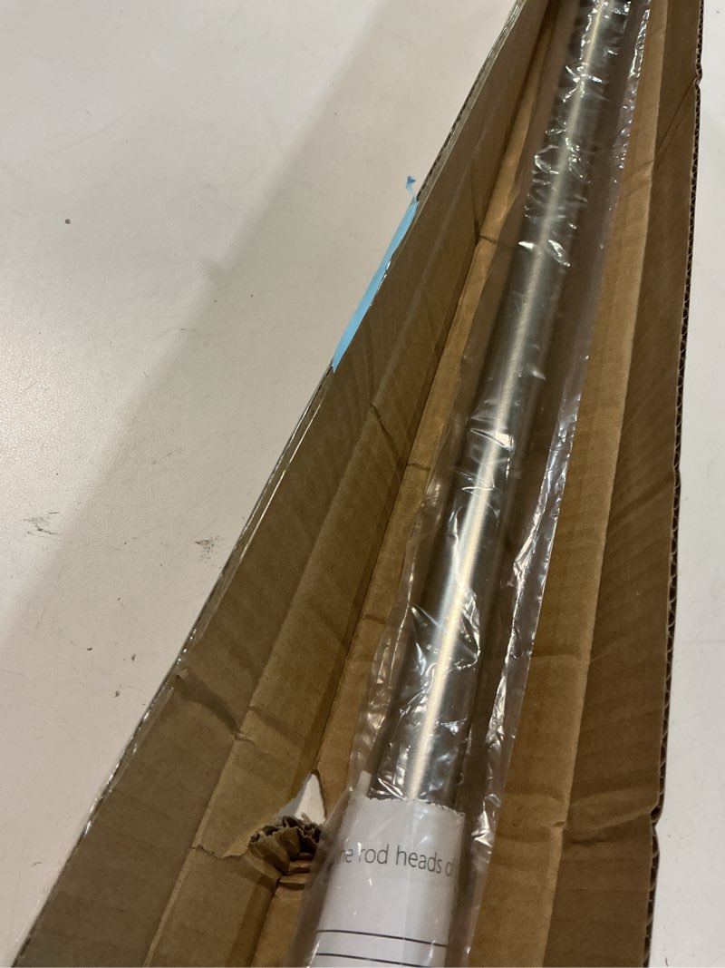 Condition photo showing Good Condition for Amazer Spring Tension Shower Curtain Rod, 42-72 Inches Rust-Resistance Tension Curtain Rod Bathroom Rod, Adjustable Shower Curtain Rod No Drill, Nickel 42-72 Inches Nickel